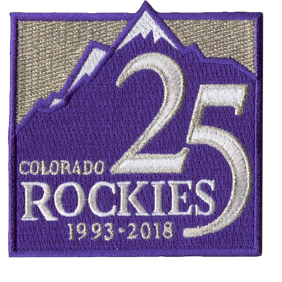 Men's Colorado Rockies Majestic White 25th Season Patch On-Field Flex Base Custom Jersey